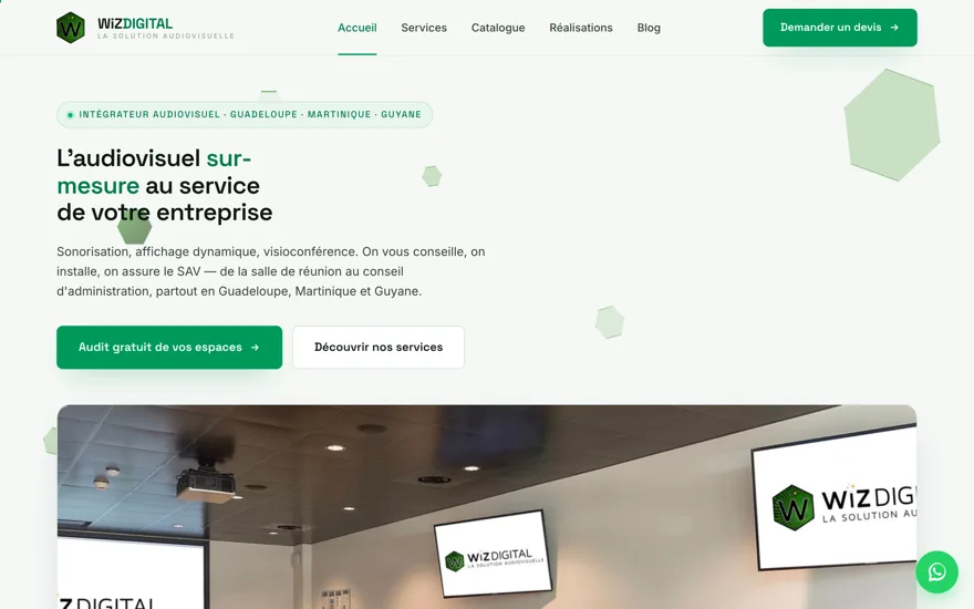 Aperçu du site WizDigital